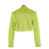 フェンディ ニット セーター サイズ:36 FZX892 ライトグリーン ポリエステル ウール モヘヤ レディース FENDI 【中古】